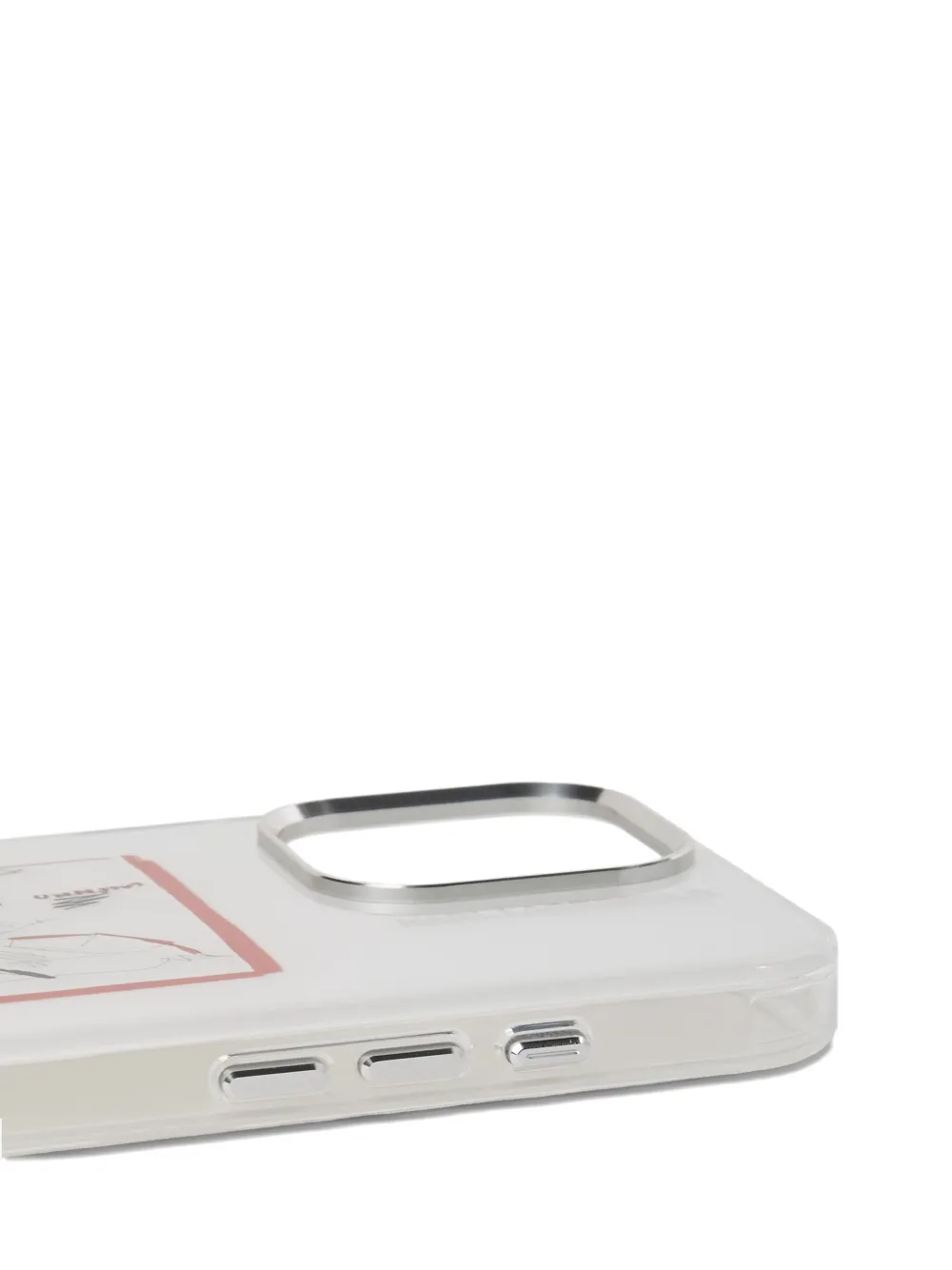 Karl Lagerfeld Sketch iPhone 16 Pro hoesje Wit