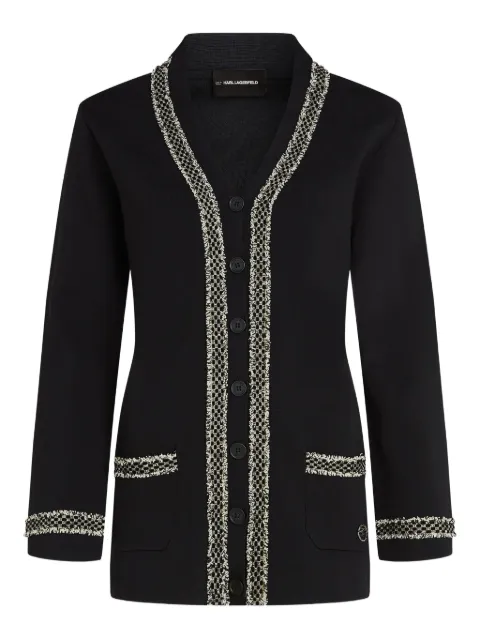 Karl Lagerfeld boucle cardigan