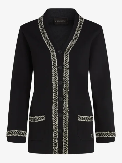 Karl Lagerfeld boucle cardigan