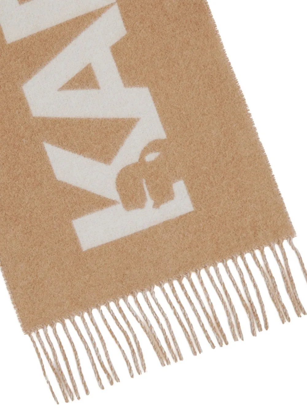 Karl Lagerfeld K/Essential geweven sjaal met jacquard - Bruin