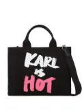 Karl Lagerfeld medium Karl Is Hot tote bag - Black