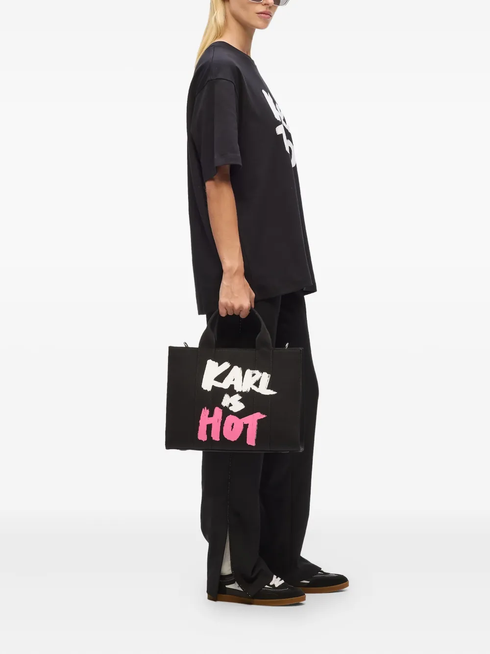 Karl Lagerfeld Medium Karl Is Hot shopper - Zwart