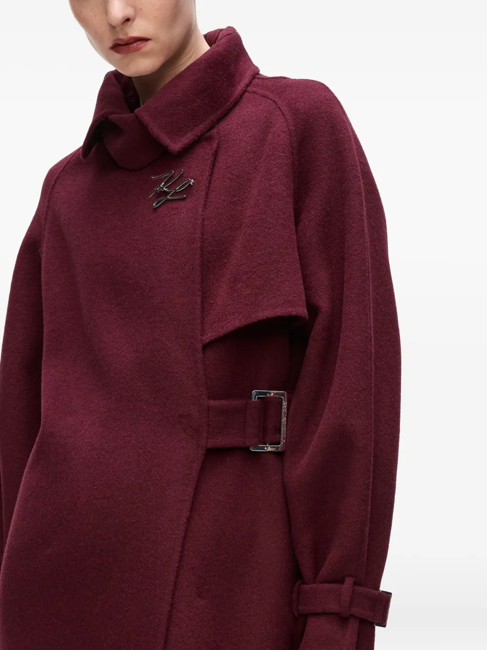 Karl Lagerfeld Jas met ceintuur Rood