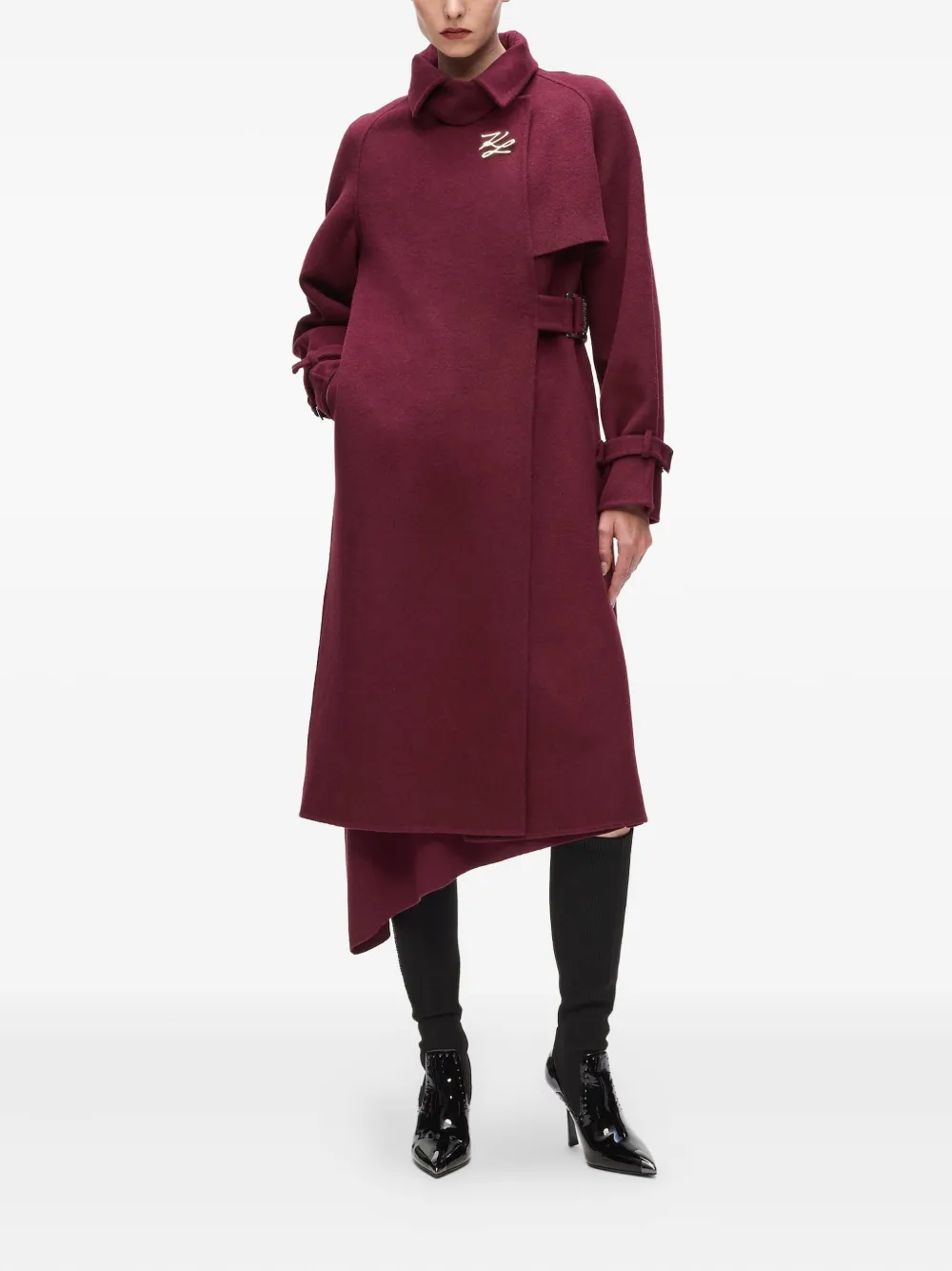 Karl Lagerfeld Jas met ceintuur Rood