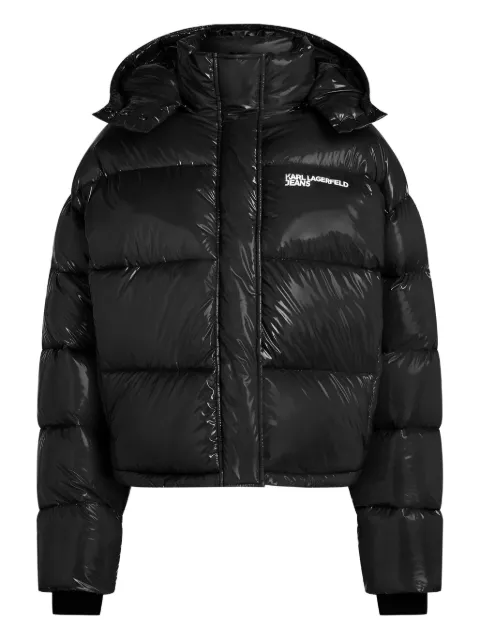 Karl Lagerfeld Jeans hooded puffer jacket