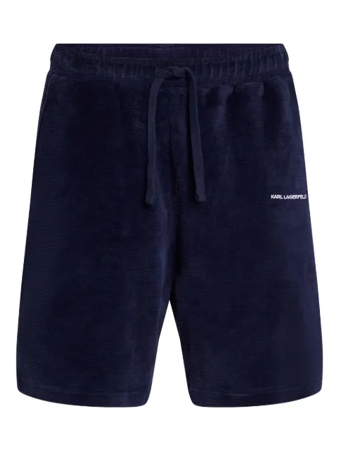Karl Lagerfeld logo-embroidered shorts