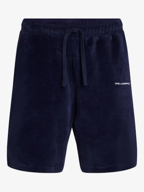 Karl Lagerfeld logo-embroidered shorts