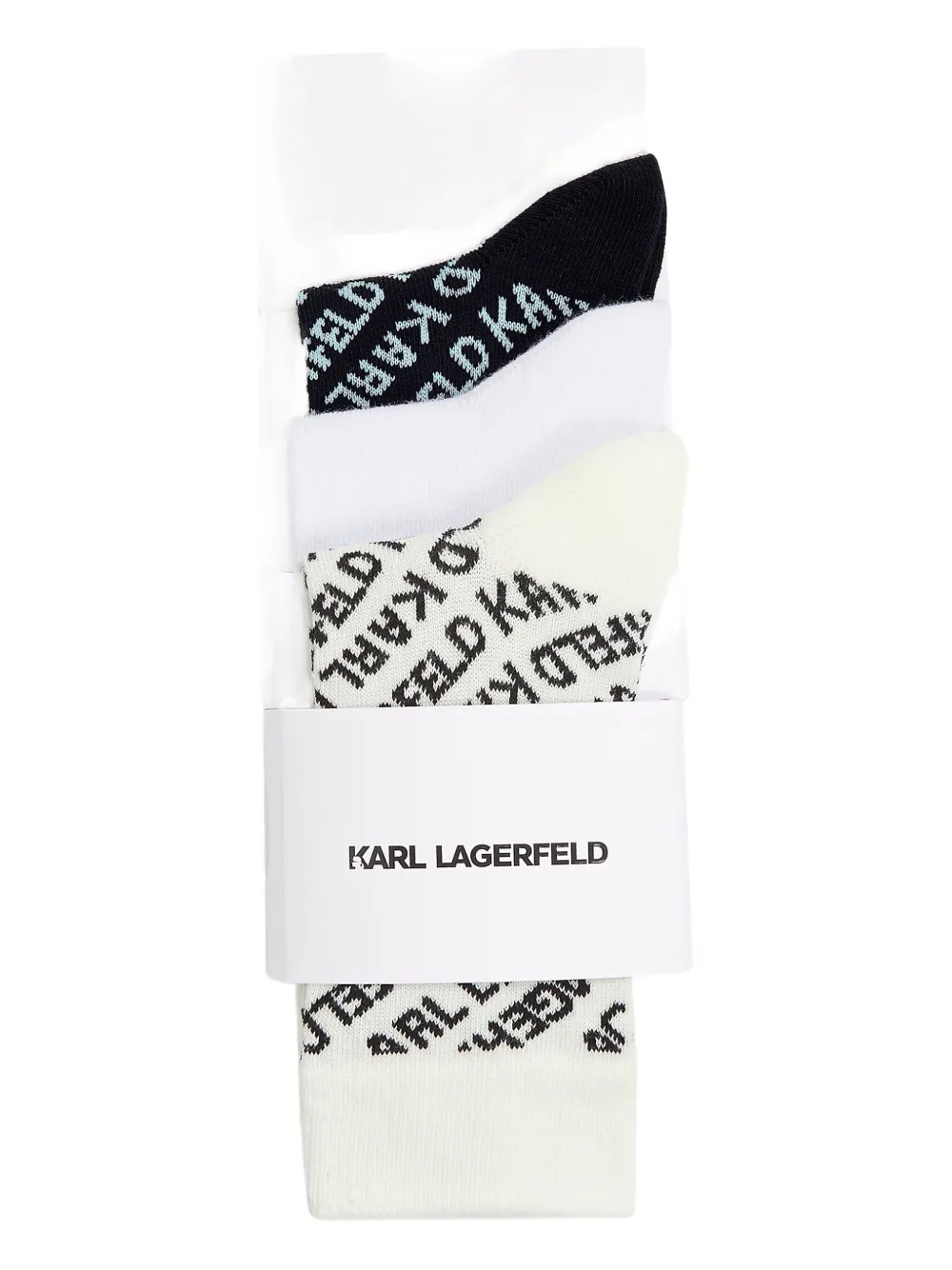 Karl Lagerfeld set de calcetines con logo (set de 3 piezas) | negro | Image 1