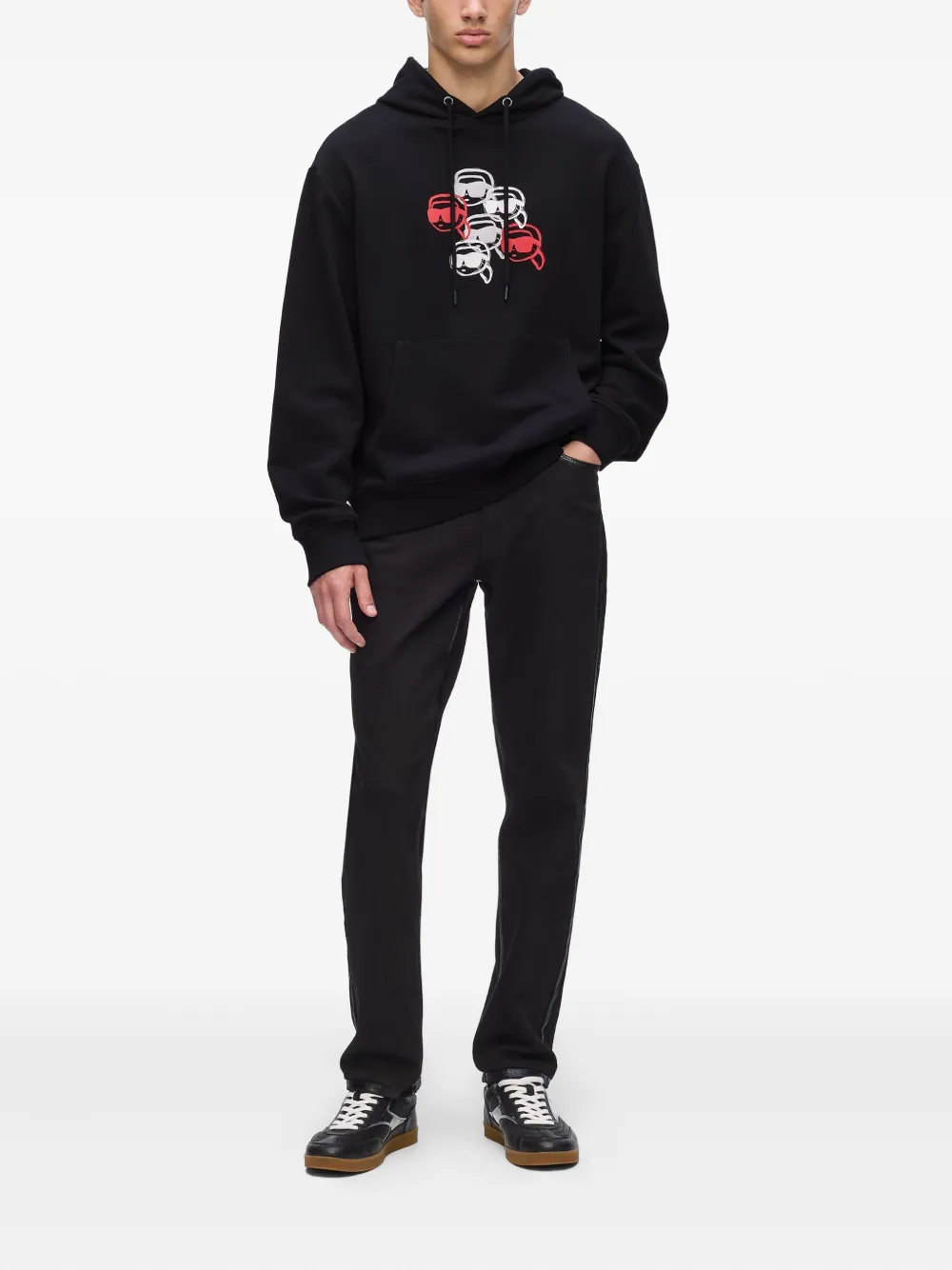 Karl Lagerfeld Ikon hoodie Zwart