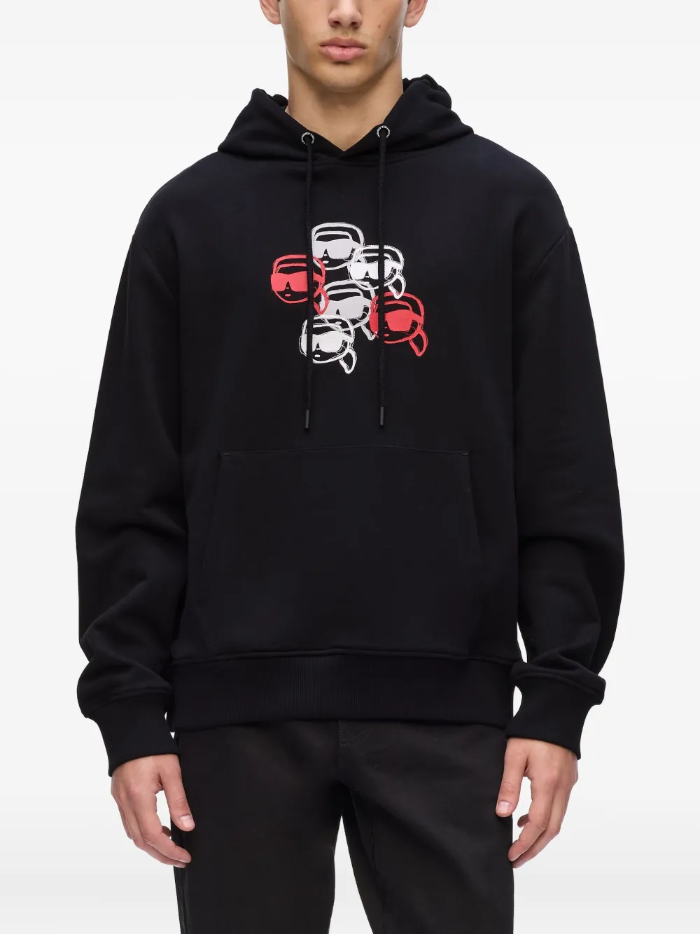 Karl Lagerfeld Ikon hoodie Zwart