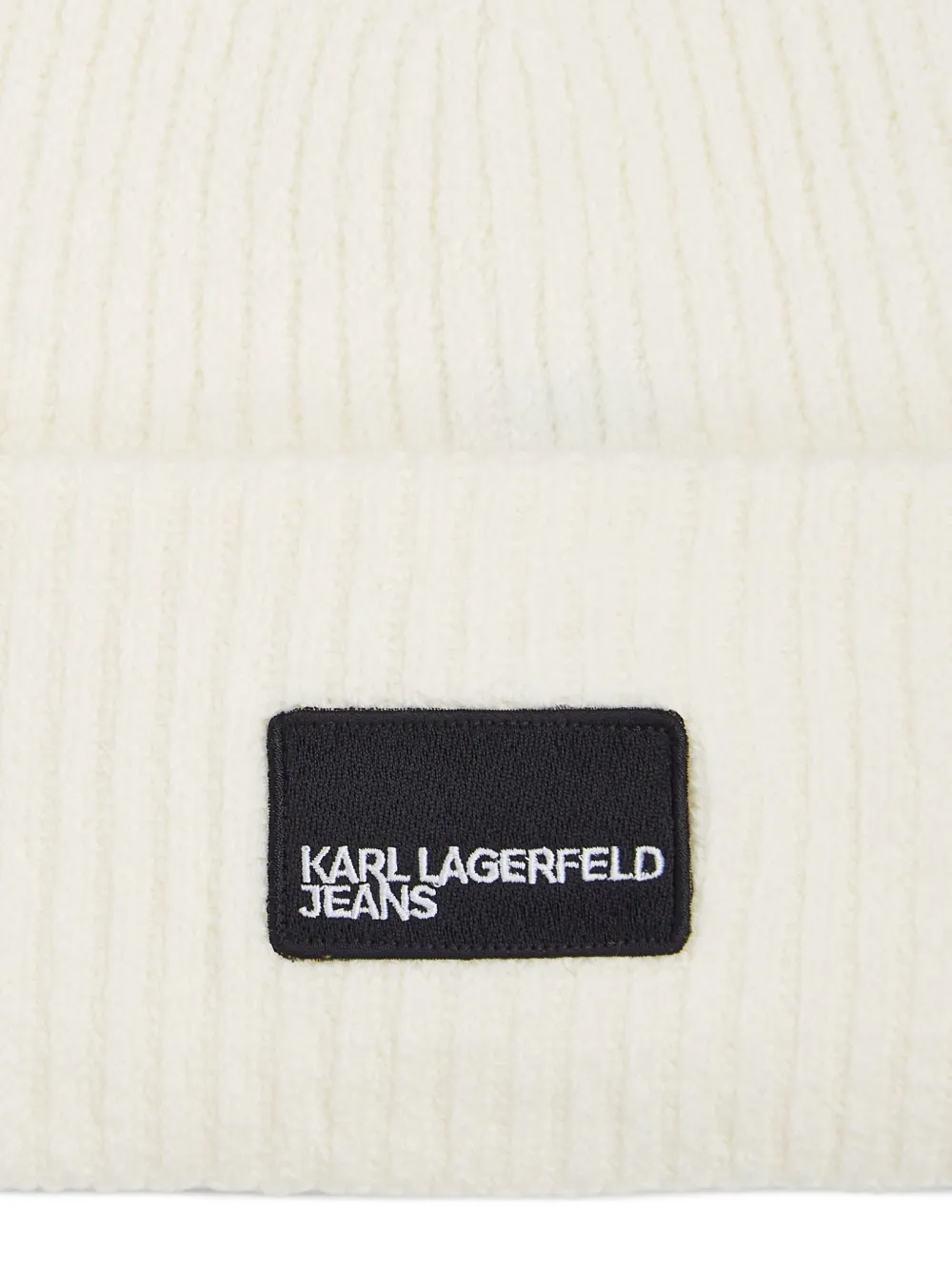 Karl Lagerfeld Jeans Muts met logopatch Beige