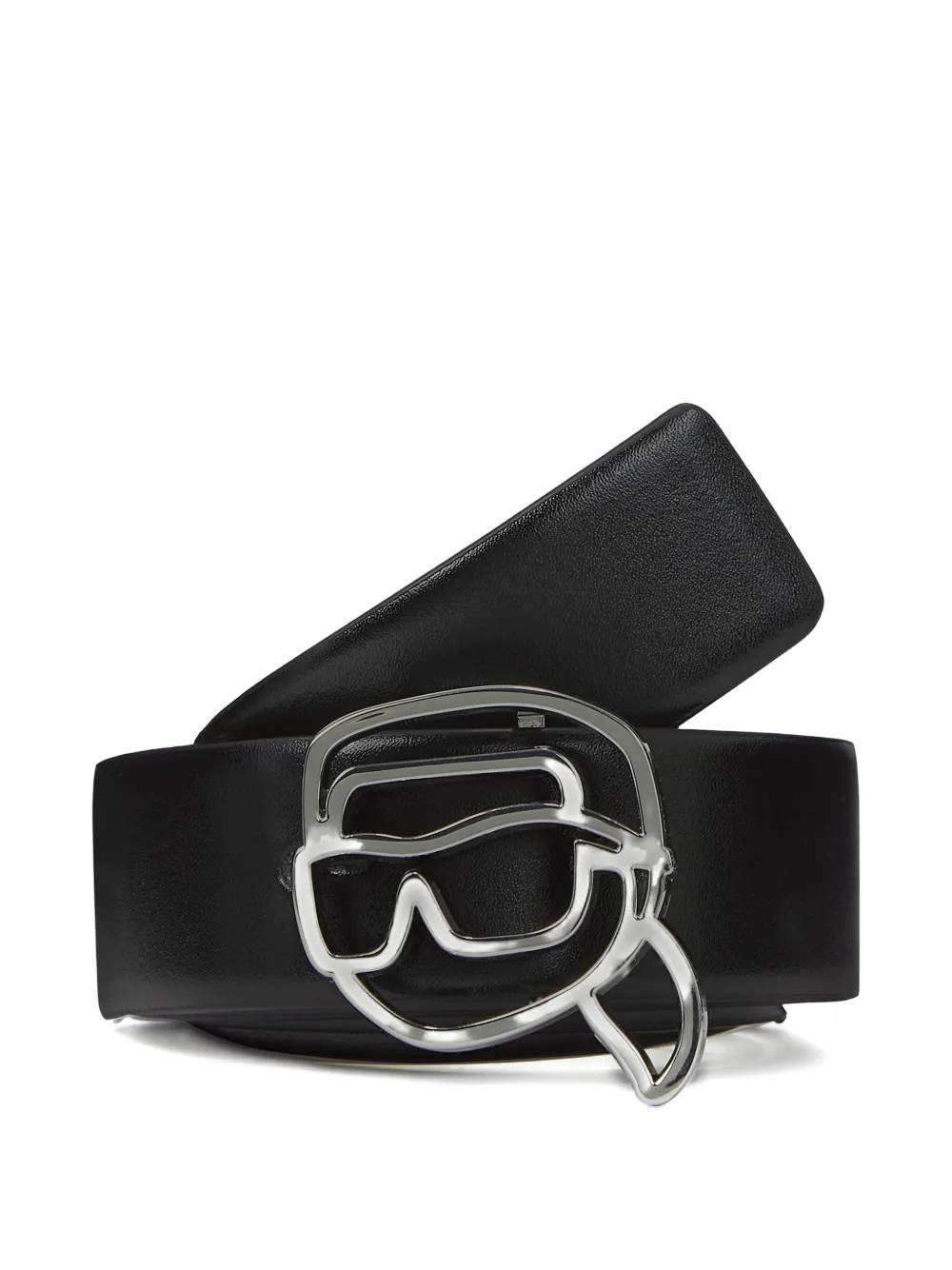 Karl Lagerfeld reversible leather belt | Black | Image 1