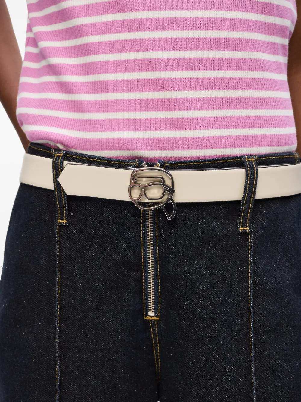 Karl Lagerfeld reversible leather belt | Image 2
