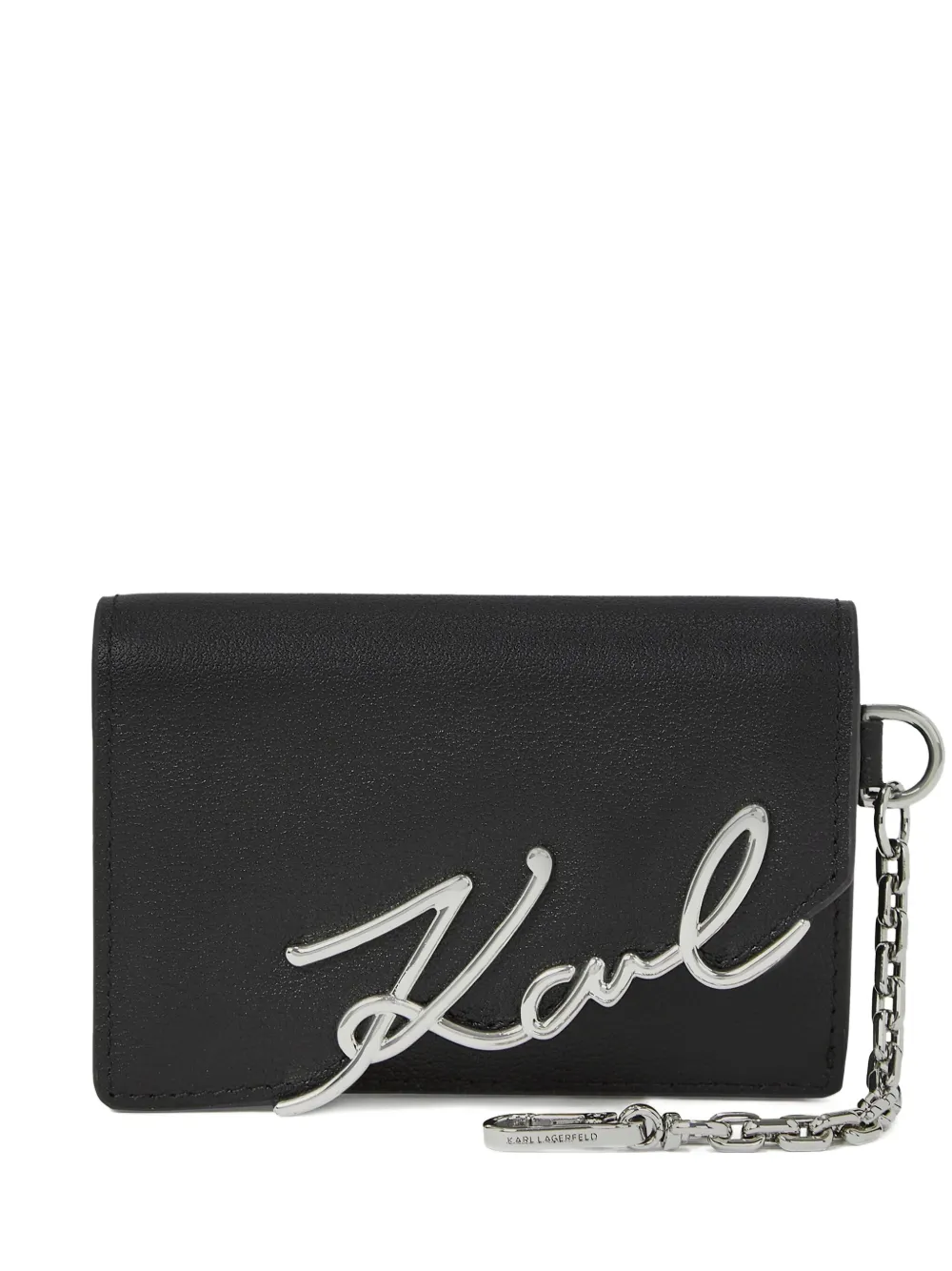 Karl Lagerfeld K/signature Chain Wallet In Black