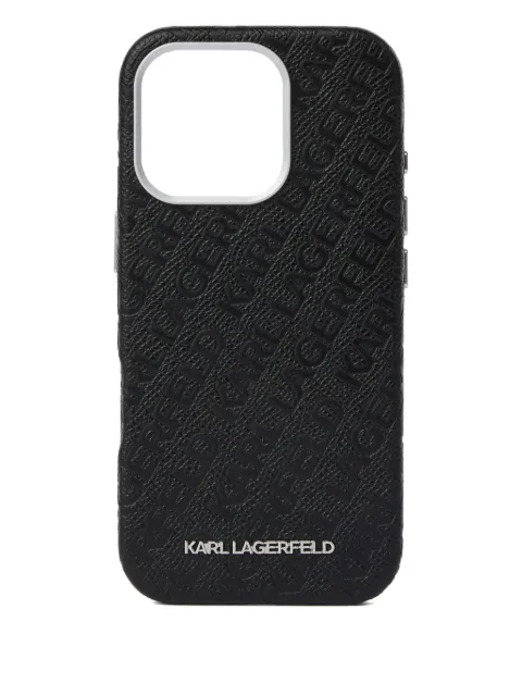 Karl Lagerfeld logo-print iPhone 16 pro case