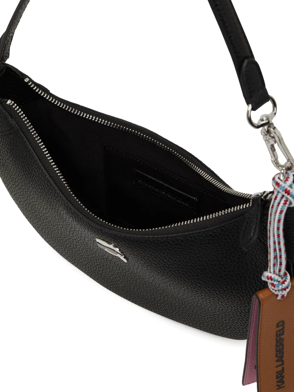 Karl Lagerfeld Half Moon schoudertas Zwart