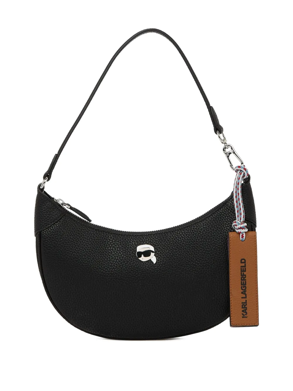 Karl Lagerfeld Half Moon schoudertas Zwart