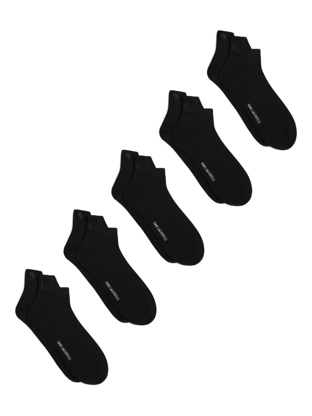 Karl Lagerfeld set de cinco pares de calcetines Kameo | negro | Image 1