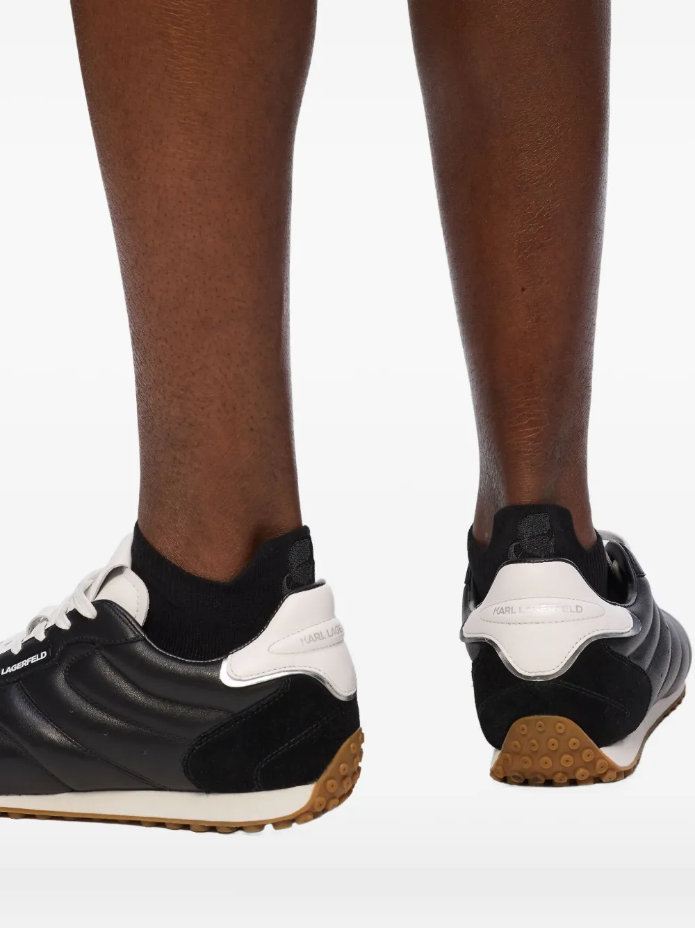 Karl Lagerfeld Vijf paar Kameo sokken met logo Zwart