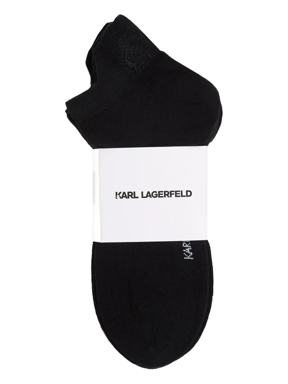Karl Lagerfeld Vijf paar Kameo sokken met logo Zwart