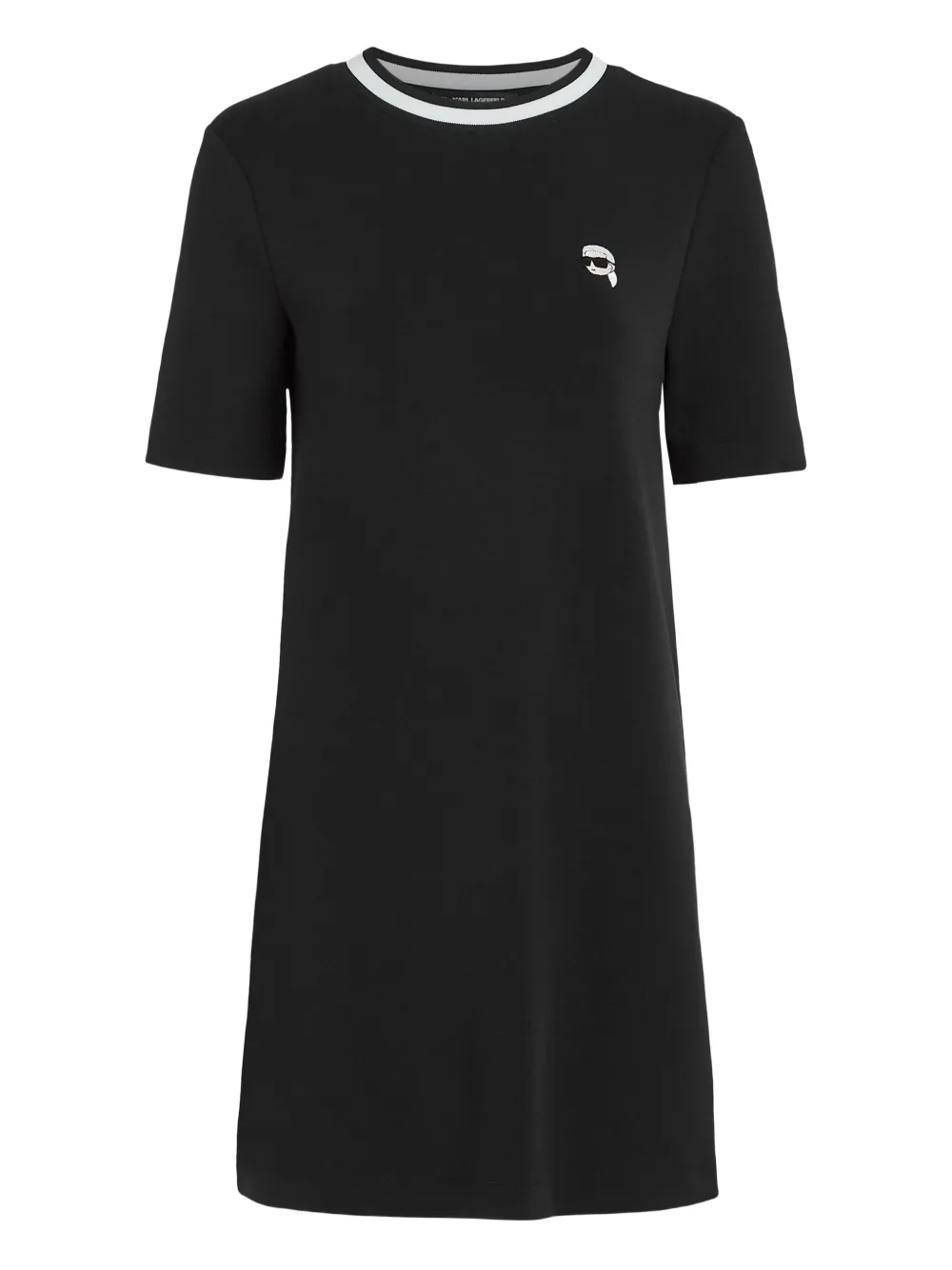 Karl Lagerfeld Ikon-patch T-shirt dress | Black | Image 1