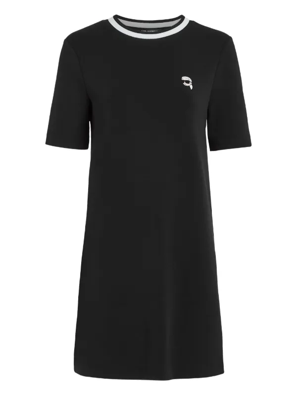 karl lagerfeld t shirt dress Karl quote T-shirt dress | Egret | Women | KARL LAGERFELD