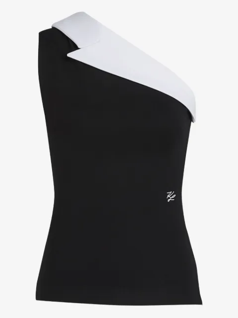Karl Lagerfeld Karl DNA asymmetric-lapel top