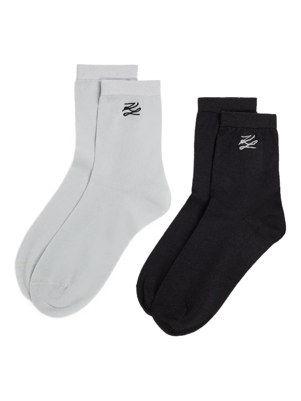 Karl Lagerfeld set de dos pares de calcetines con logo | Image 2