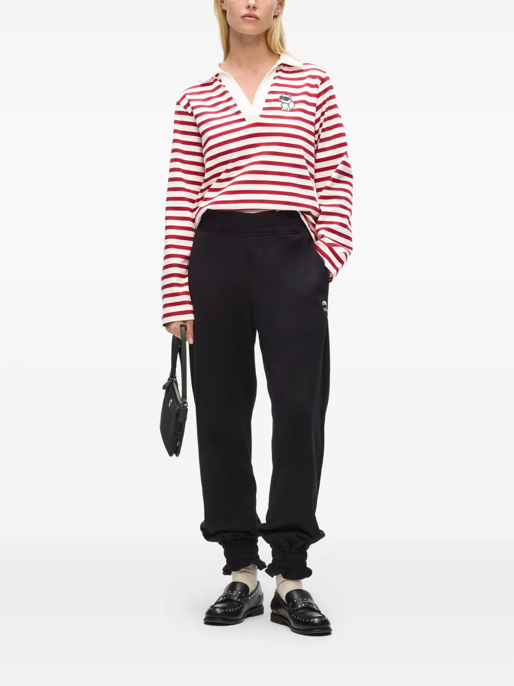 Karl Lagerfeld striped polo-collar t-shirt | T-Shirts & Jersey Shirts | Image 2