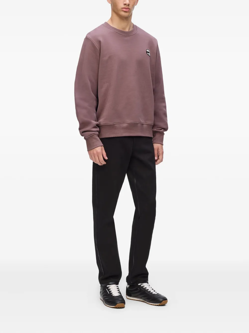Karl Lagerfeld Sweater met logopatch - Rood