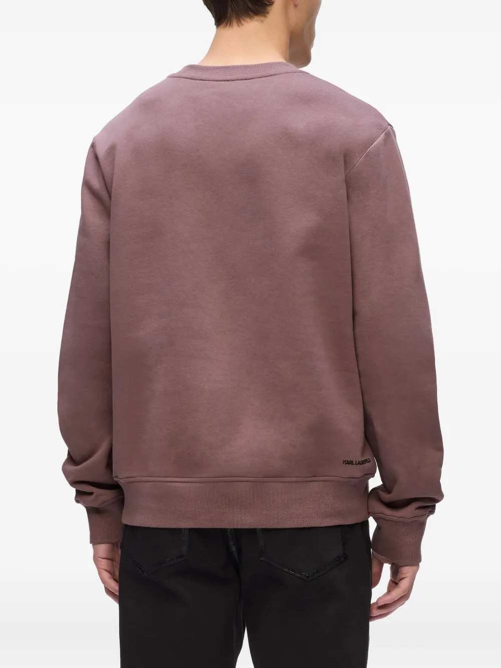 Karl Lagerfeld Sweater met logopatch Rood