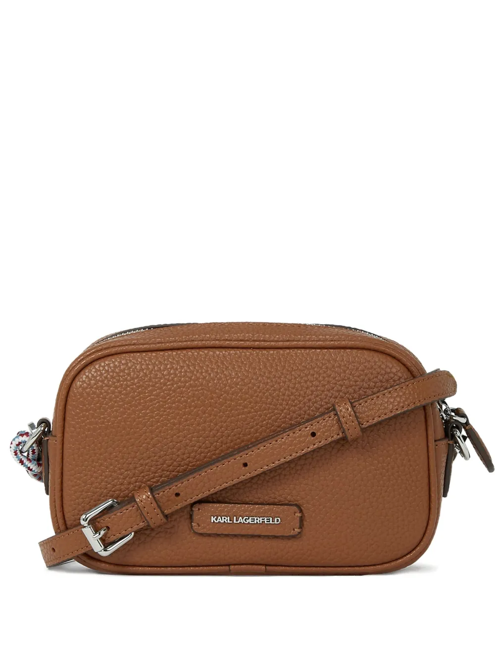 Karl Lagerfeld embellishment-logo cross body bag | Brown | Image 1
