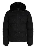 Karl Lagerfeld logo-pattern puffer jacket - Black