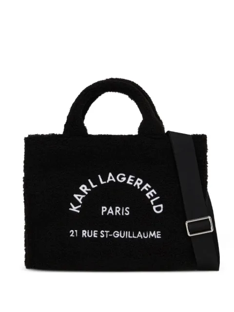 Karl Lagerfeld medium embroidered-logo tote bag