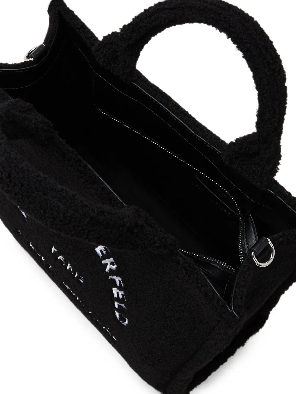 Karl Lagerfeld Rue St-Guillaume shopper met geborduurd logo Zwart