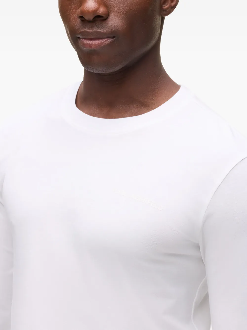 Karl Lagerfeld Twee T-shirts met lange mouwen Zwart
