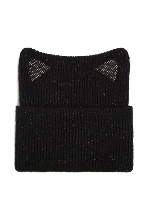 Karl Lagerfeld gorro con detalle de orejas de gato