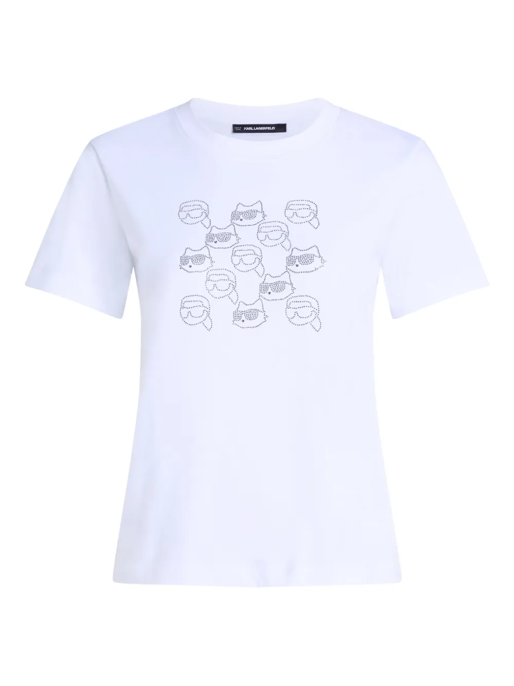 Karl Lagerfeld T-shirt met logoprint Wit