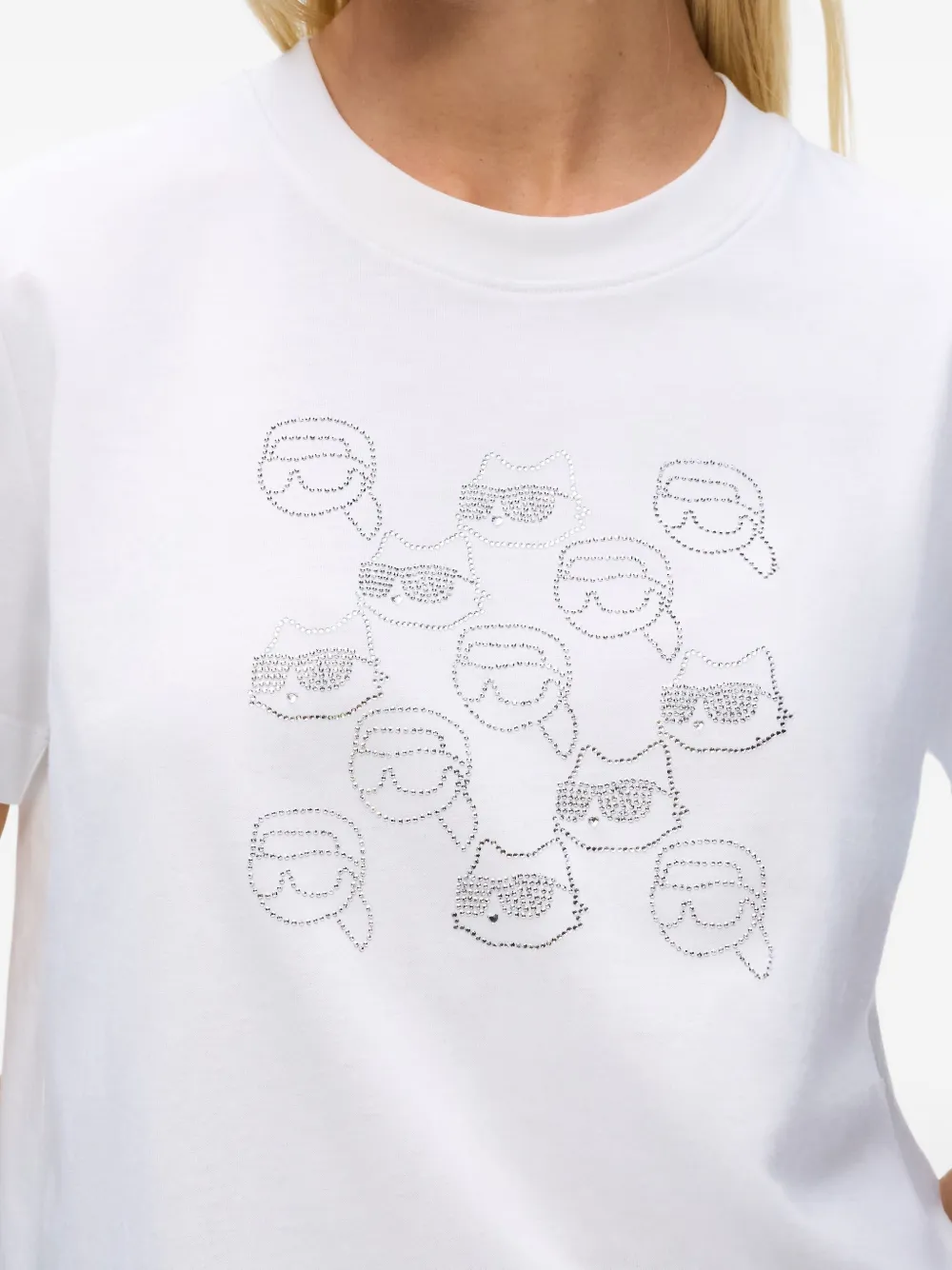 Karl Lagerfeld T-shirt met logoprint Wit