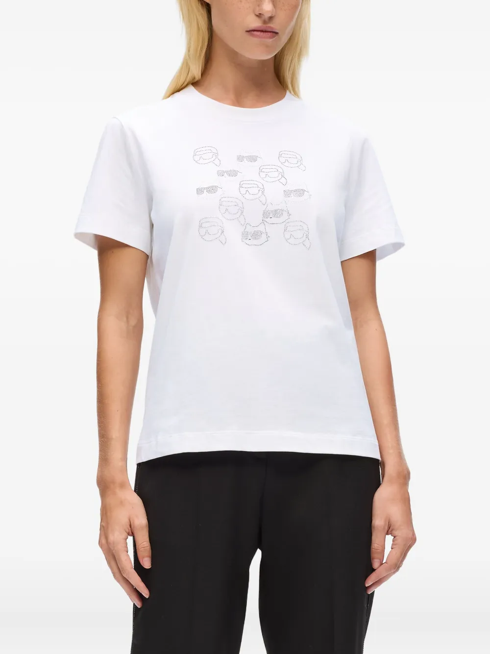 Karl Lagerfeld T-shirt met logoprint Wit