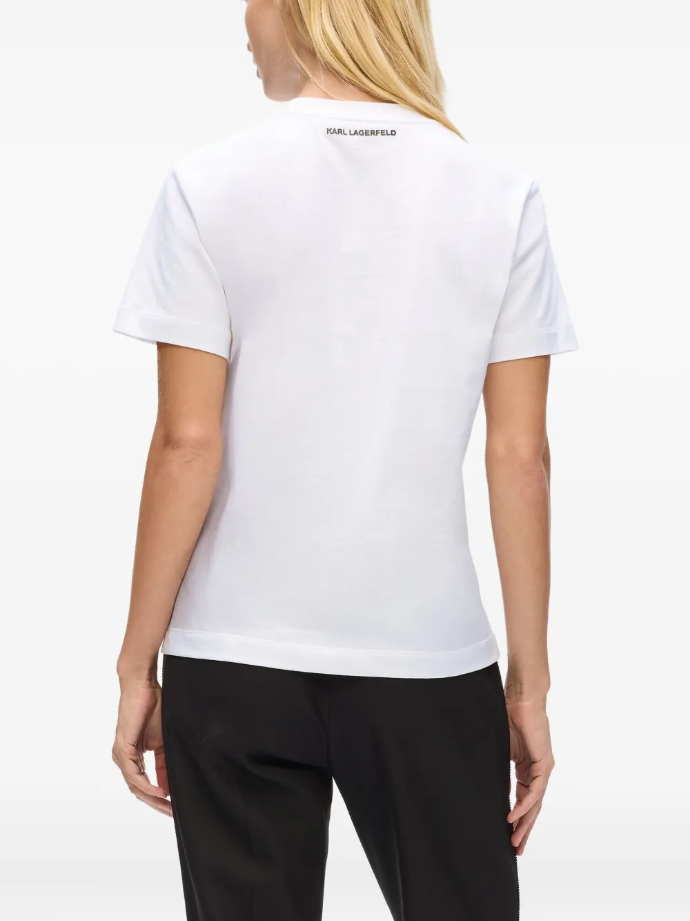 Karl Lagerfeld T-shirt met logoprint Wit