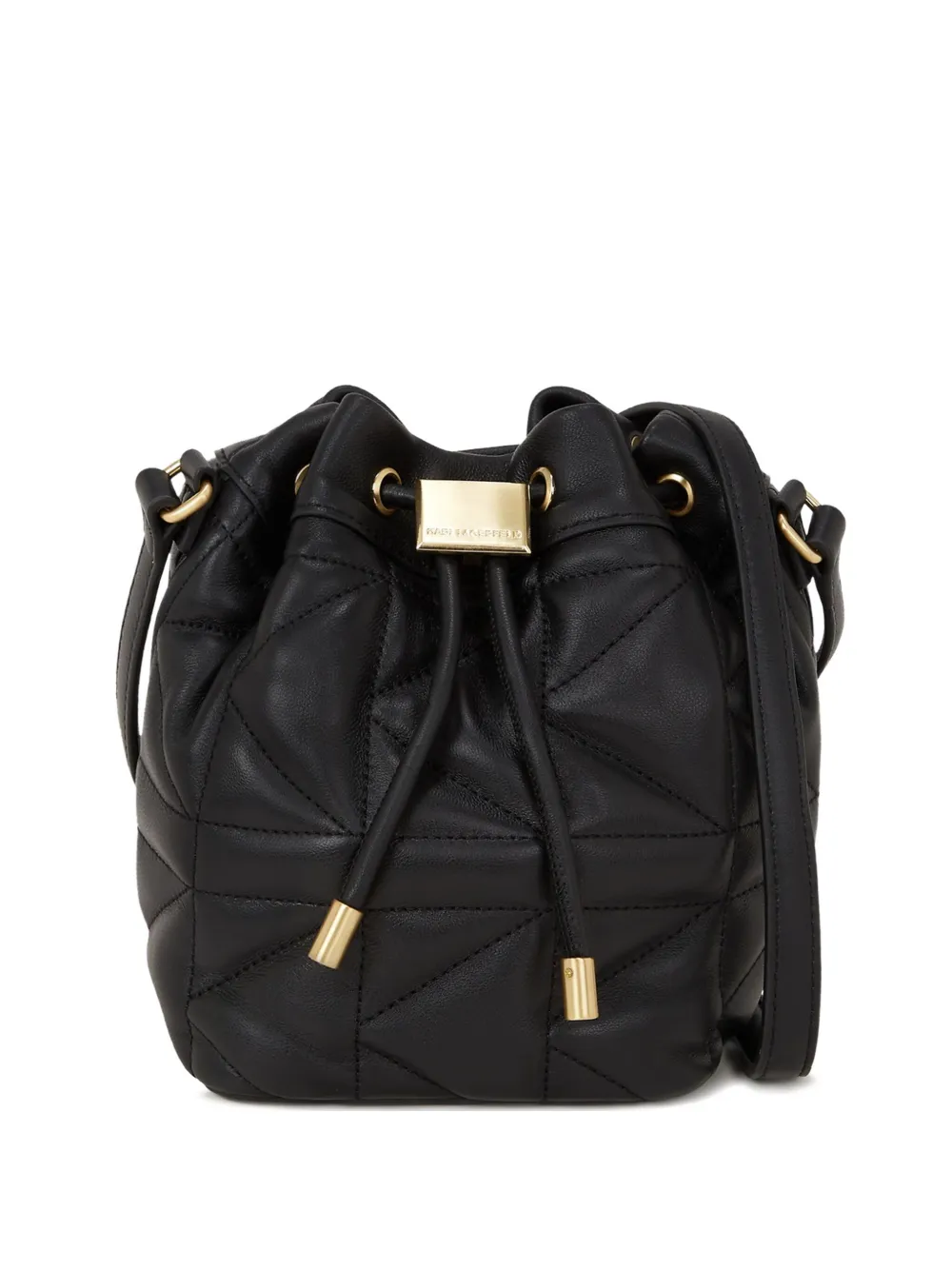 Karl Lagerfeld K/kuilt Bucket Bag In Black