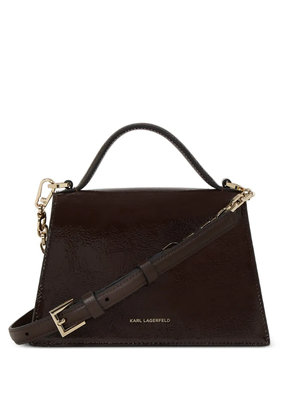 Karl Lagerfeld K Signature kleine crossbodytas Bruin