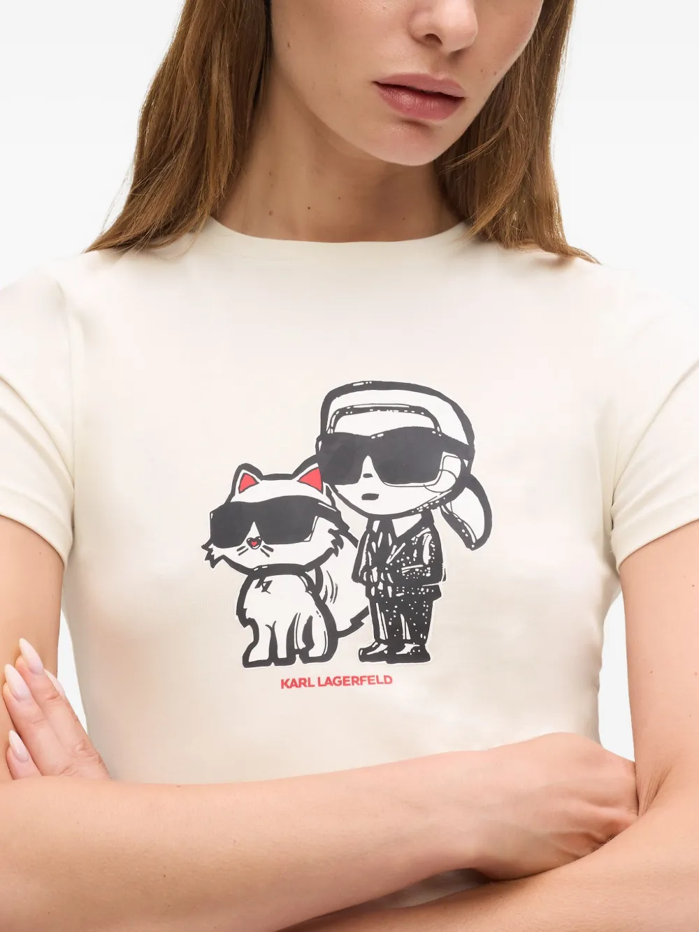 Karl Lagerfeld Ikon Sketch pyjamatop Wit