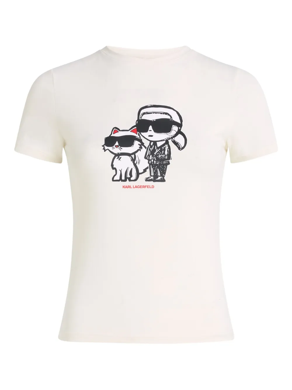 Karl Lagerfeld Ikon Sketch pyjama top | White | Image 1