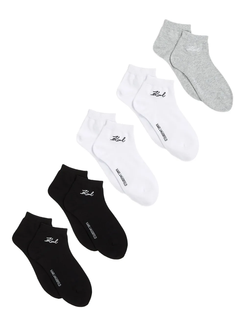 Karl Lagerfeld set de cinco pares de calcetines bordados | Image 2