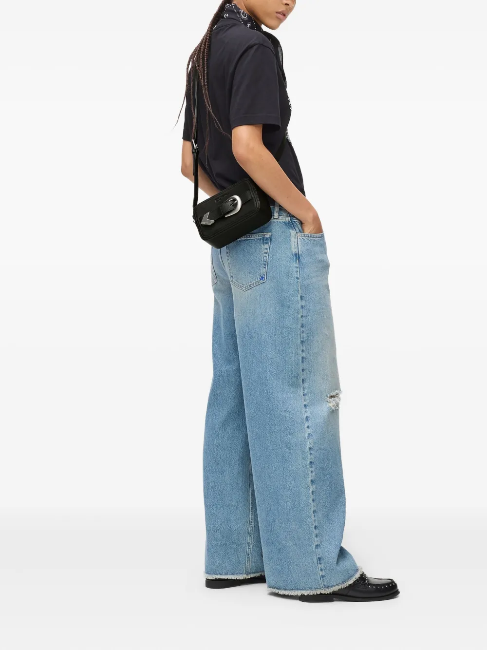 Karl Lagerfeld Jeans Crossbodytas met gesp Zwart