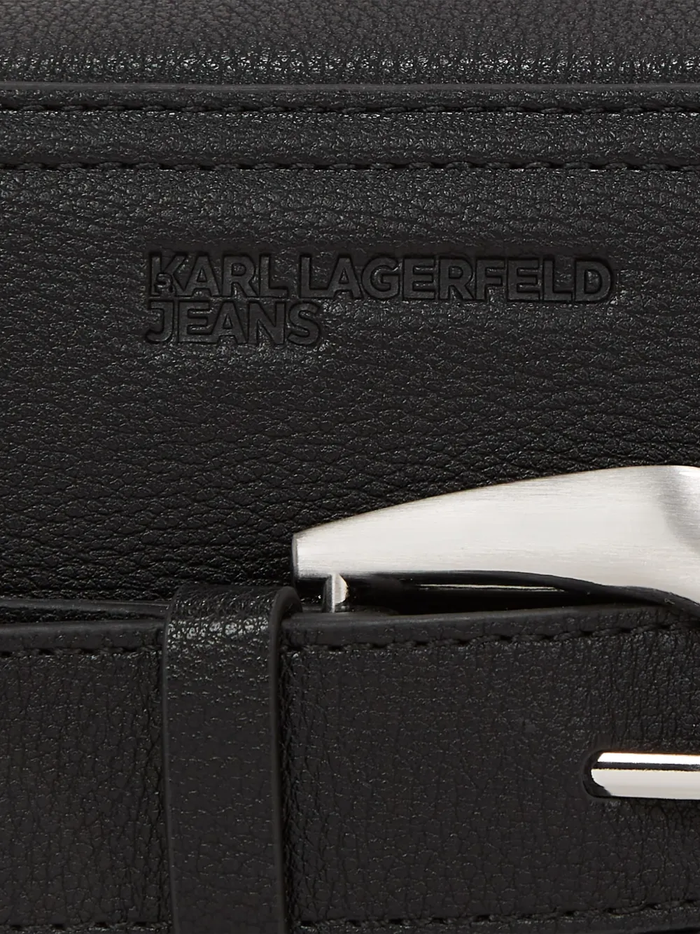 Karl Lagerfeld Jeans Crossbodytas met gesp Zwart