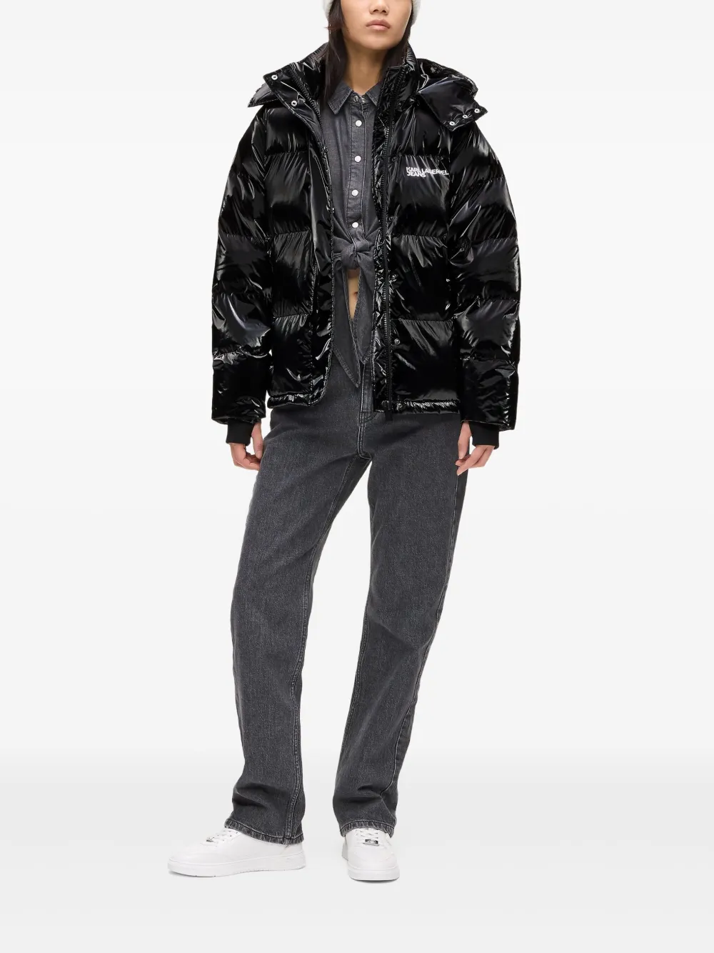 Karl Lagerfeld Jeans hooded puffer jacket | Down Jackets | Image 2