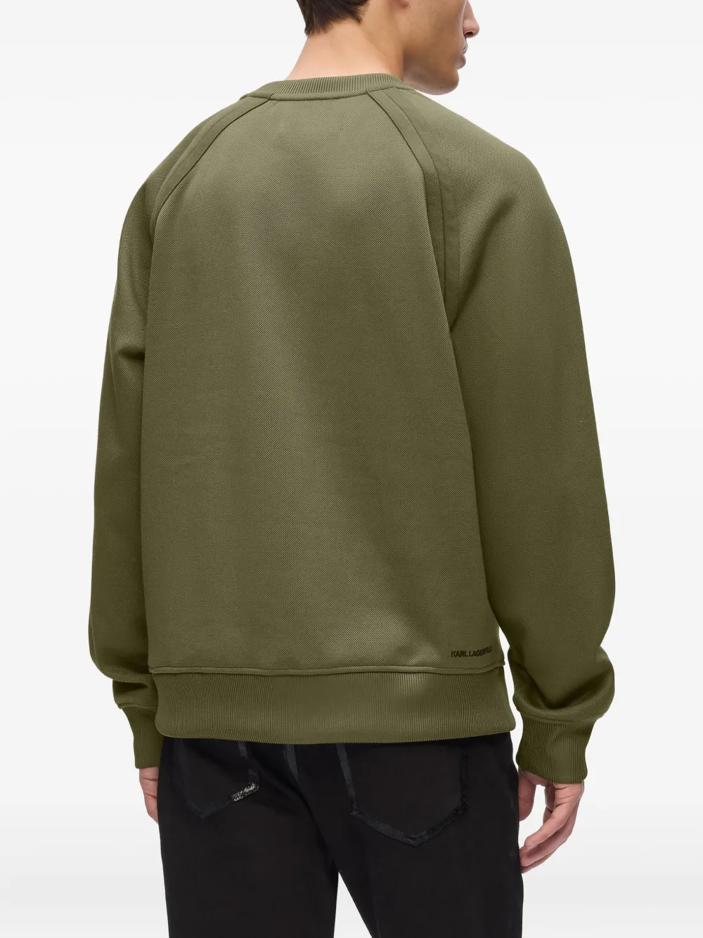 Karl Lagerfeld Sweater met logoprint Groen